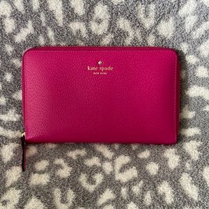 Kate Spade Hot Pink Travel Wallet